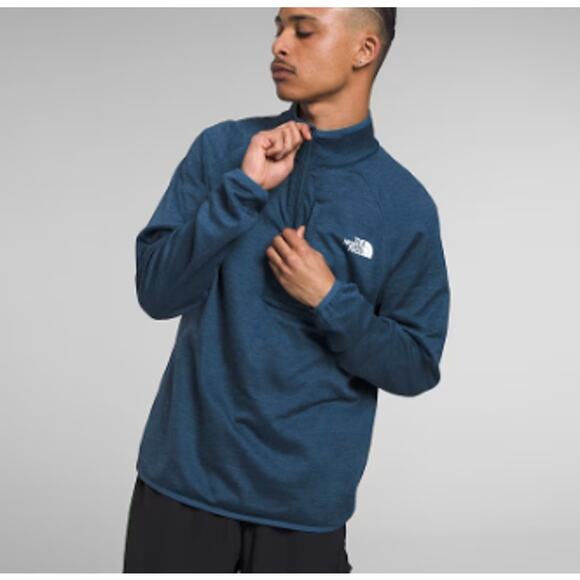 The North Face Other - North Face Mens Canyonlands ½-Zip Heathered Blue Sweatshirt Size M